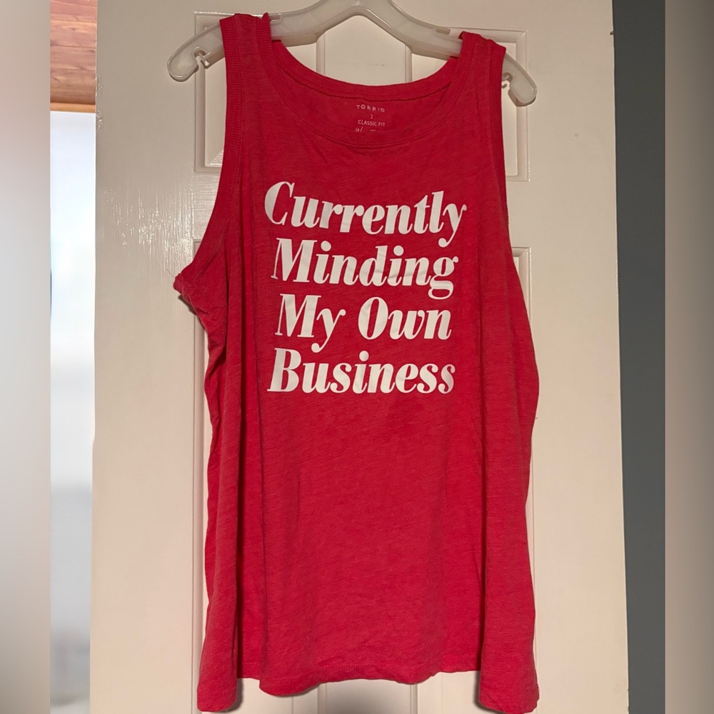 Torrid Signature Jersey Everyday Red Crew Neck Size 2